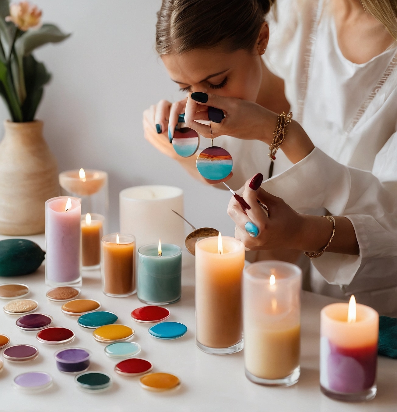 Velas artesanales llenas de magia